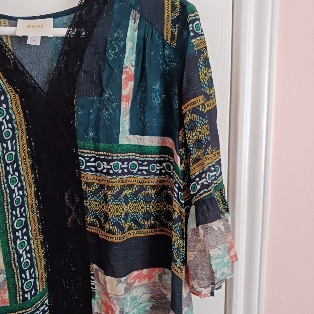 Maeve Multicolored Patchwork Shift - image 5